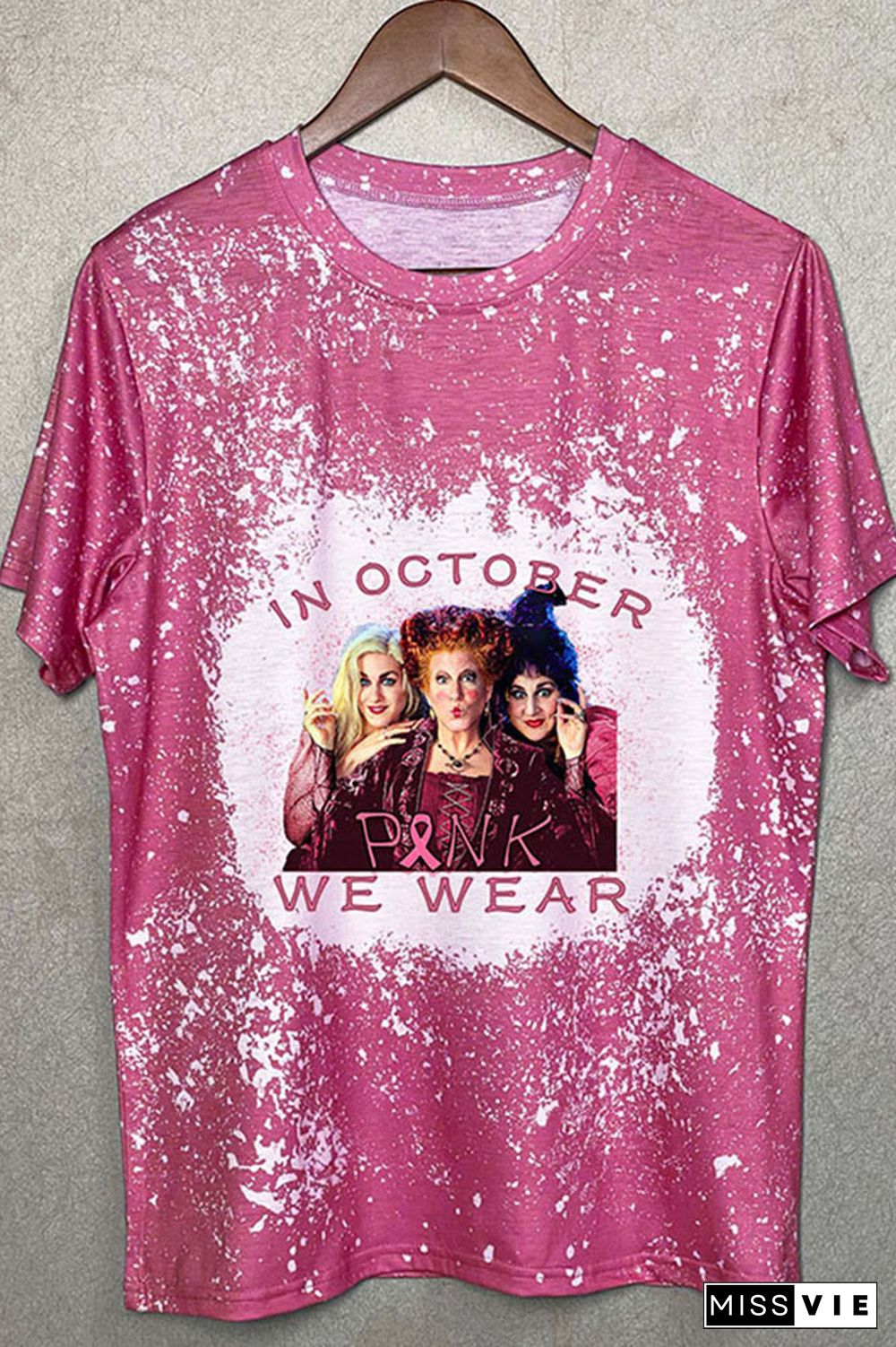 In October We Wear Pink,Hocus Pocus Halloween Graphic Tee Wholesale