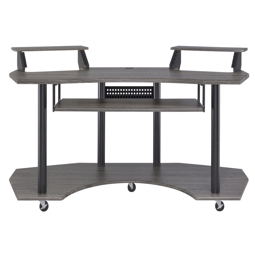 Detroit Music Recording Studio Desk with Keyboard Tray