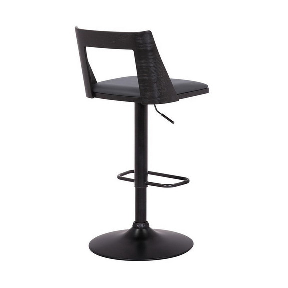 Benjara BM270417 Bar Stool with Curved Open Design...