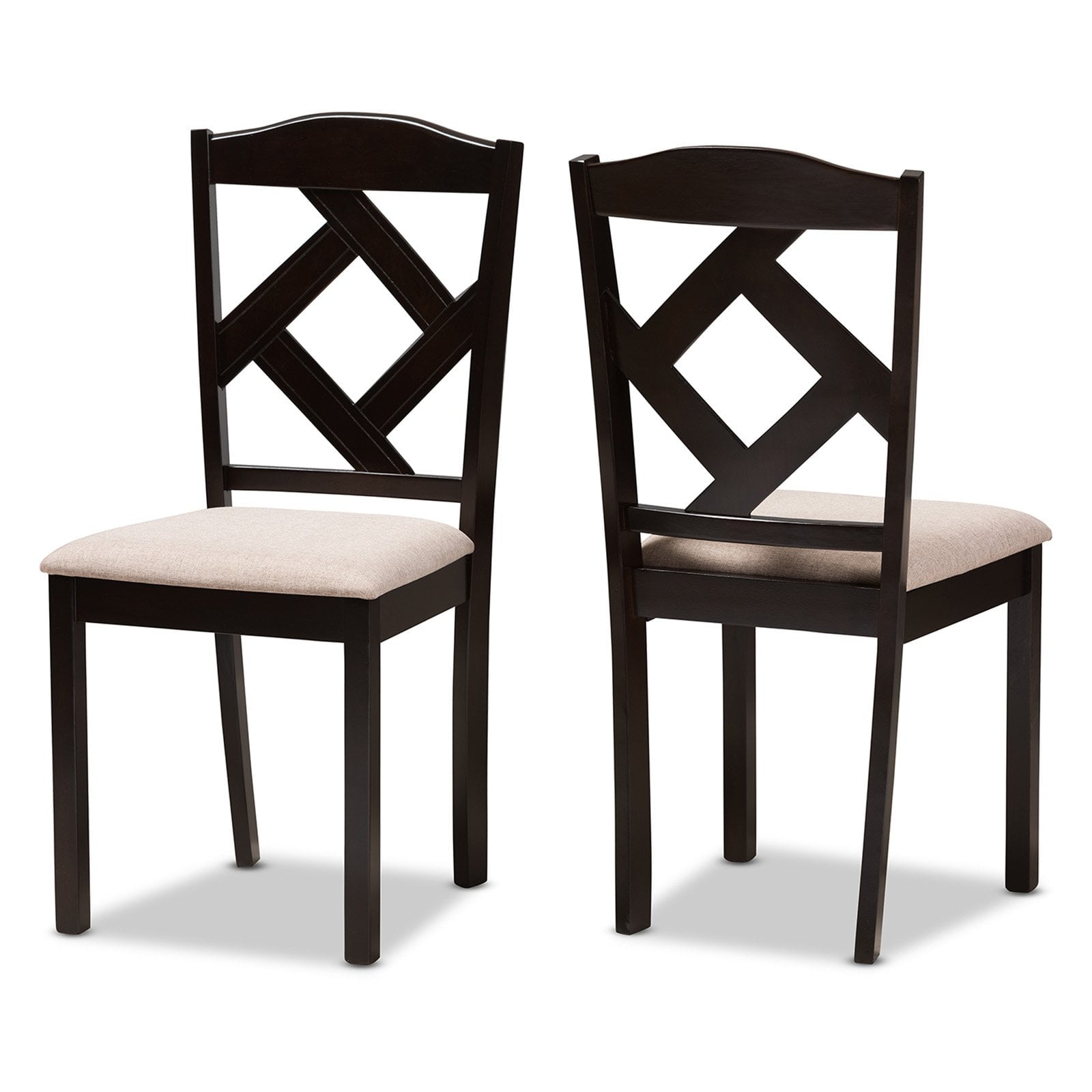 Baxton Studio Ruth Upholstered Dining Side Chair - Set of 2