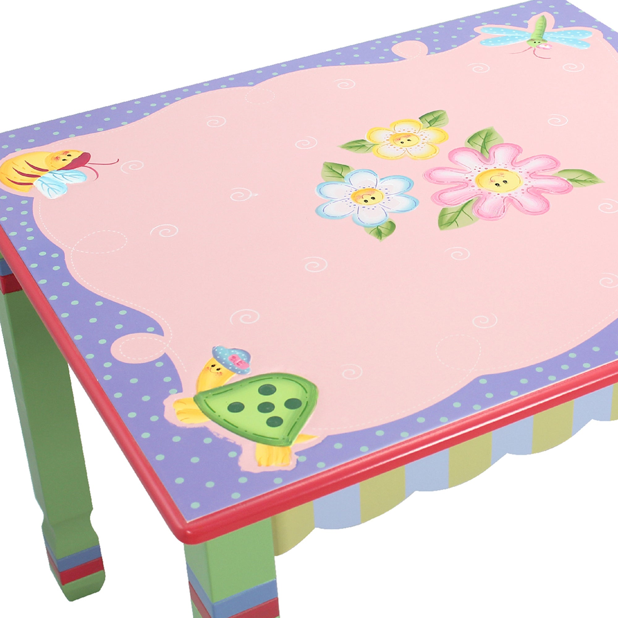 Fantasy Fields by Teamson Kids Magic Garden Kids Wooden Table, Multi-color