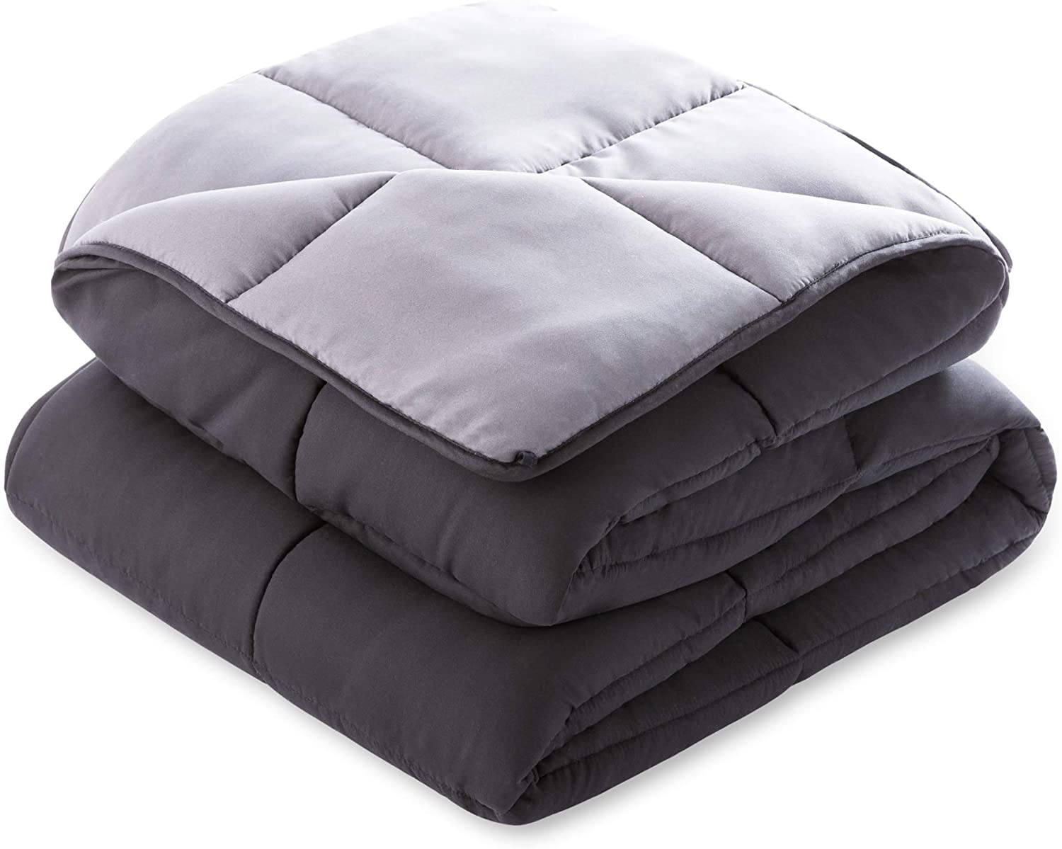 All-Season Quilted Comforter - Corner Duvet Tabs - Hypoallergenic - Plush Microfiber Fill - Machine Washable - Duvet Insert