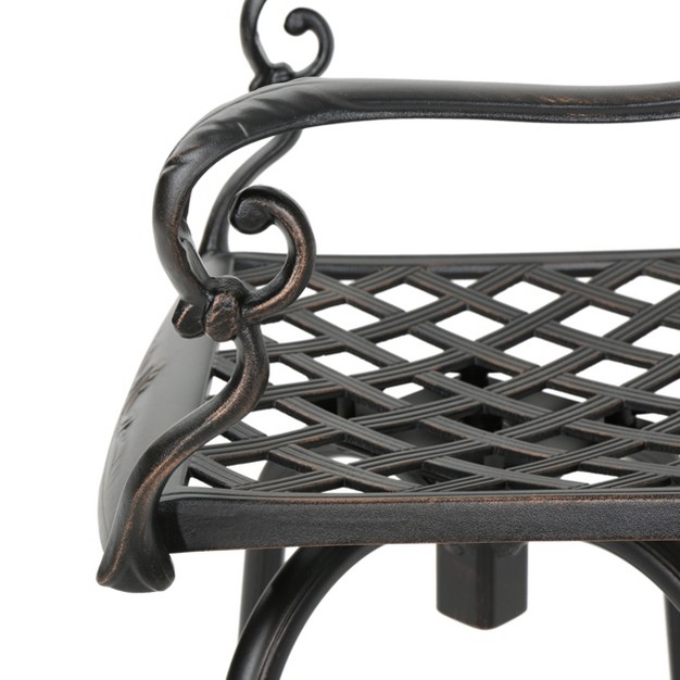 3pc Arlana Cast Aluminum Bar Set Copper Christopher Knight Home