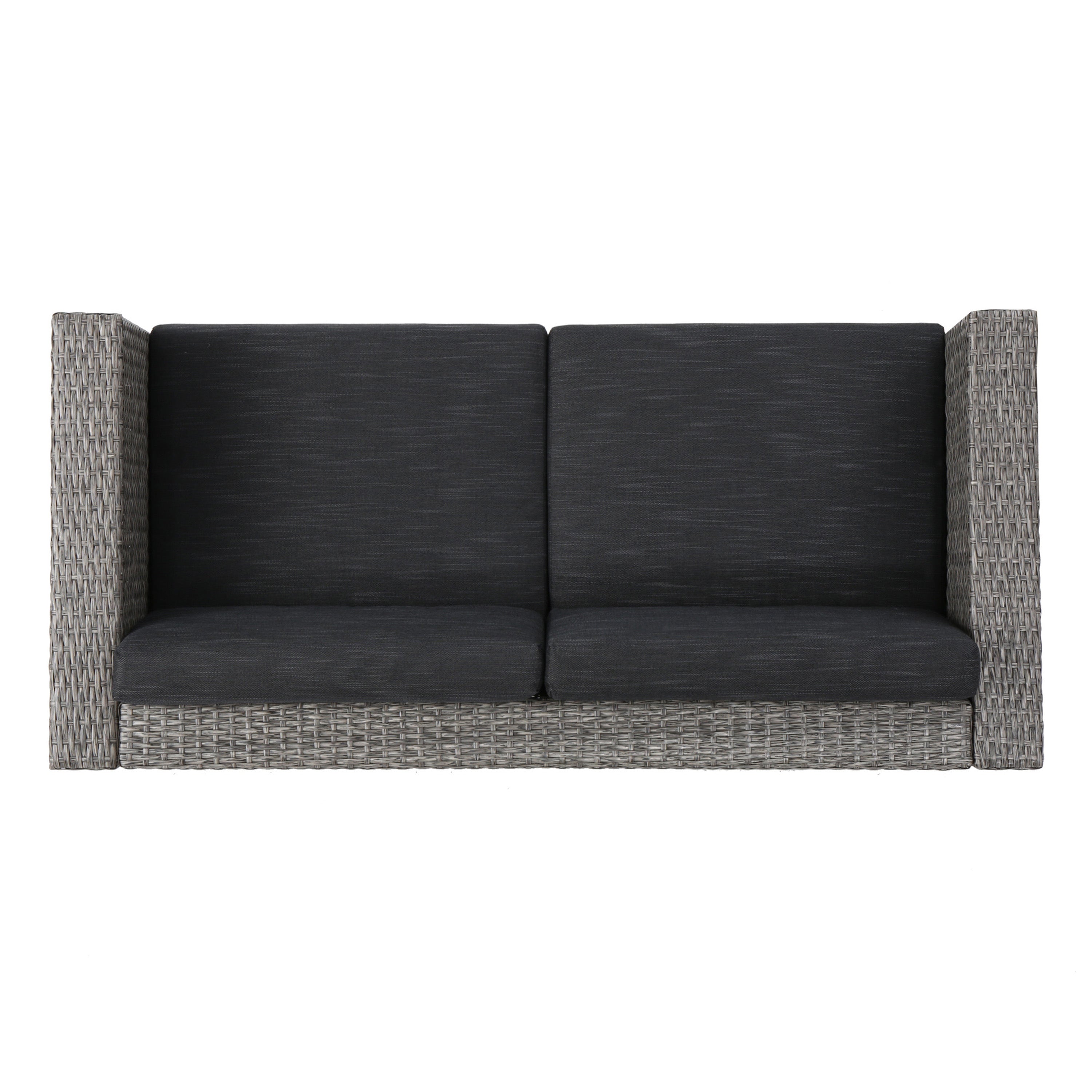 Venice Outdoor PE Wicker Love Seat