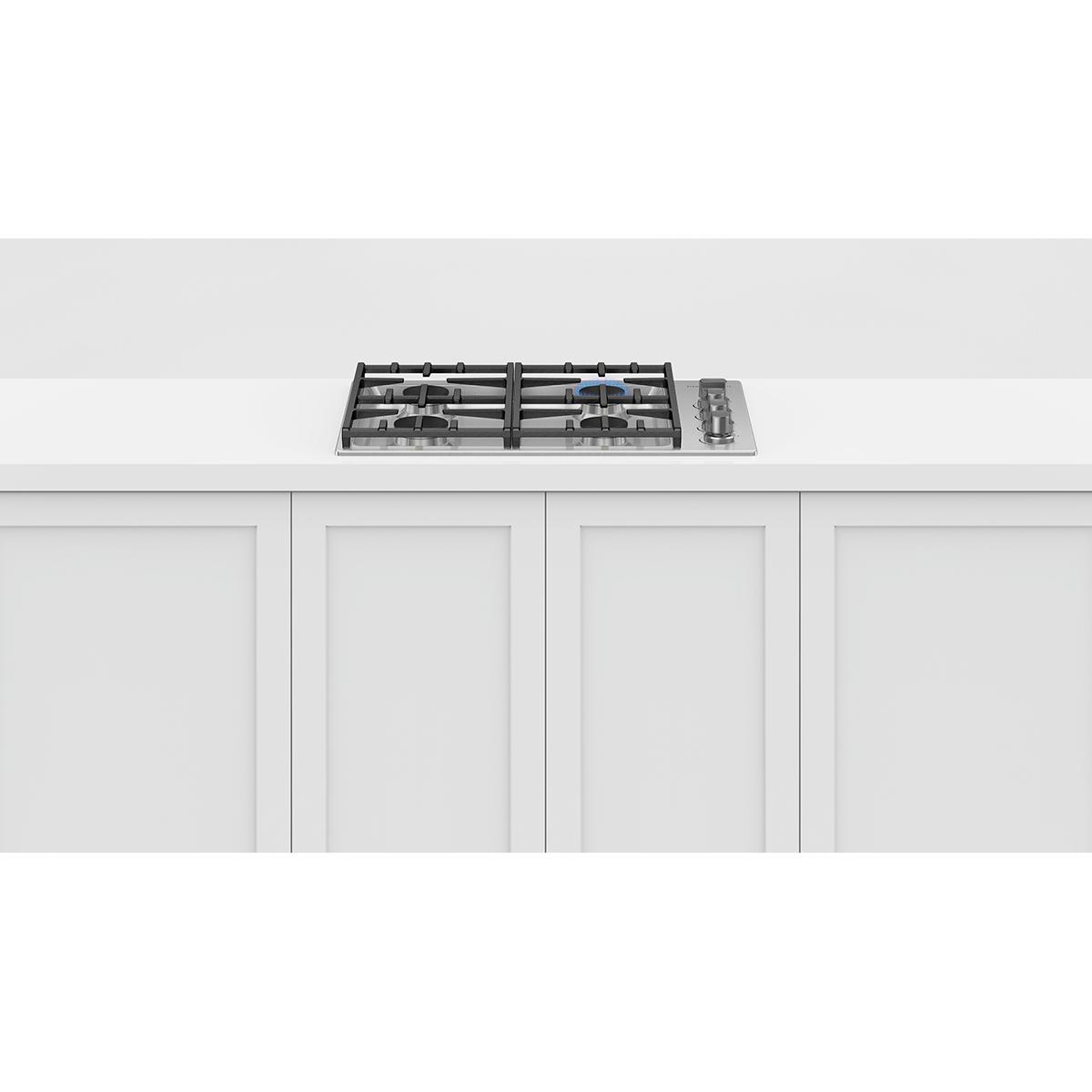 Fisher & Paykel 30-inch Built-in Gas Cooktop with 4 Burners CDV3-304-N