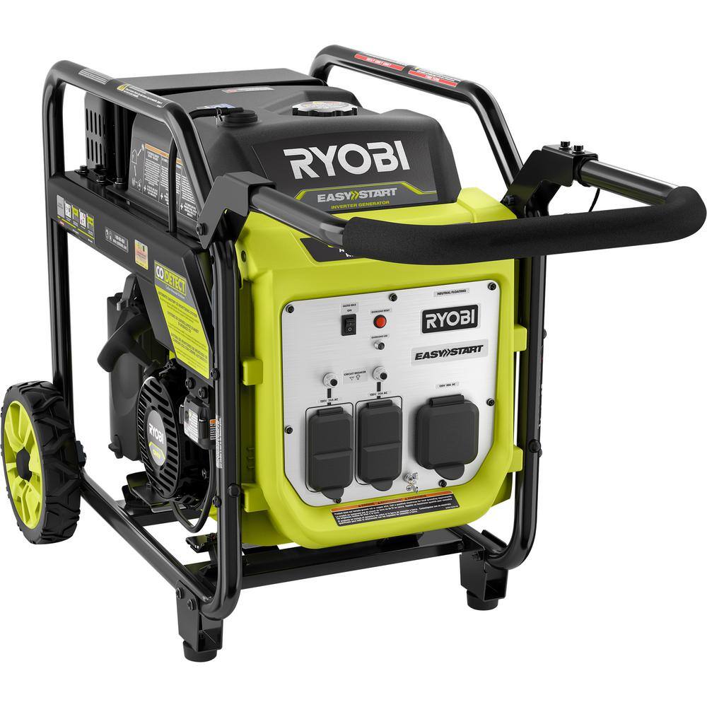 RYOBI 4000-Watt Gasoline Powered Digital Inverter Generator with CO Shutdown RYi4022X