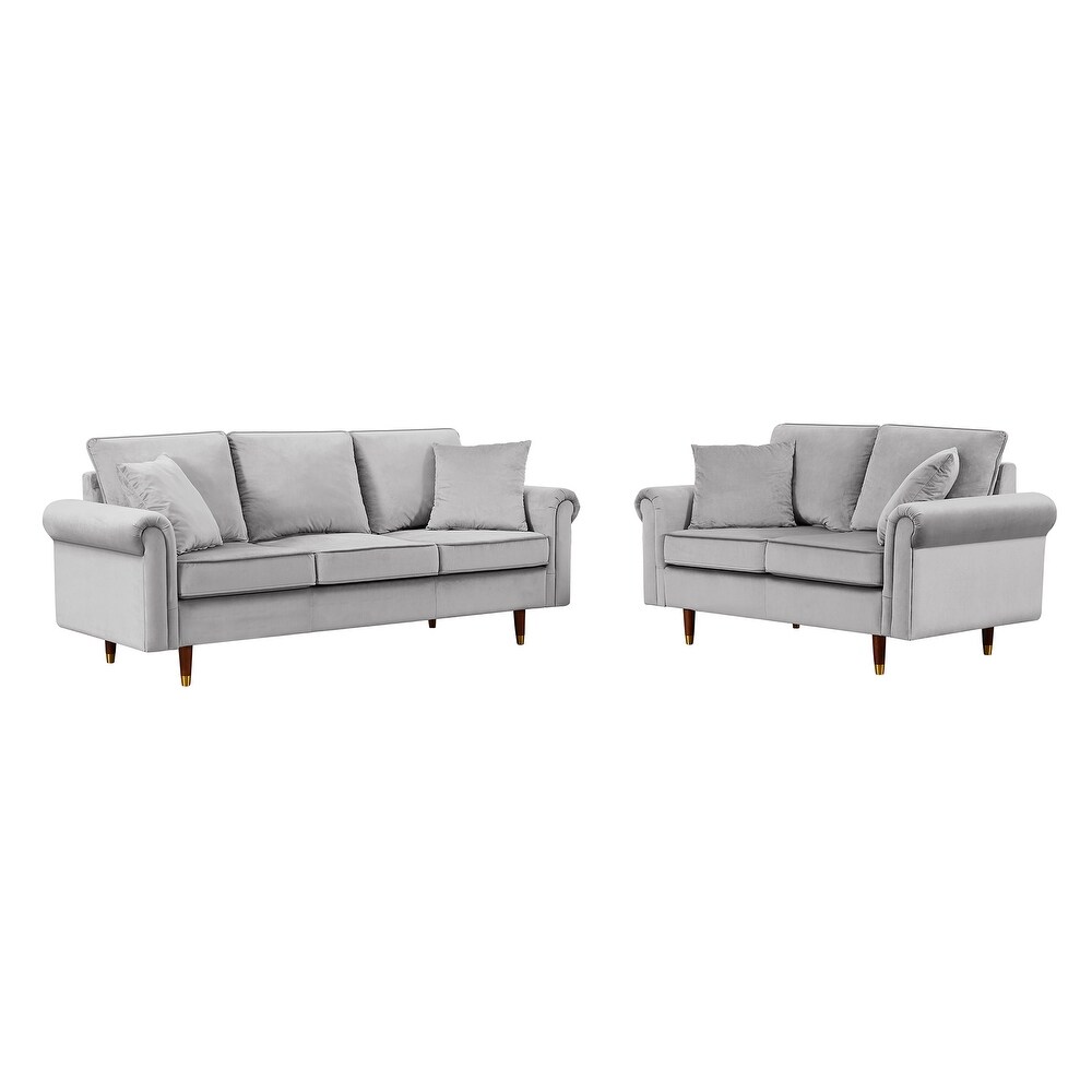 Modern Velvet Sofa Set for Living Room