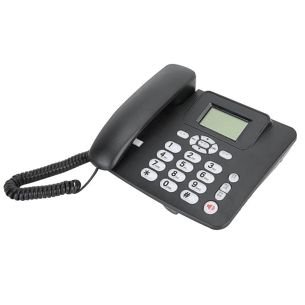 Business Office Domestic Fixed Telephone Hanging Landline Handsfree Calls No Batteryblack