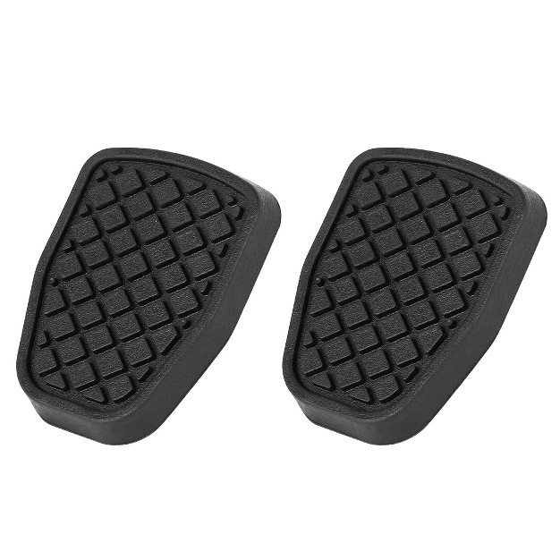 Unique Bargains Car Brake Clutch Pedal Pads Cover For Subaru Forester 1997 2002 Black 2pcs