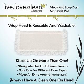 HARPER Live.Love.Clean. Bamboo Kitchen and Laundry Room Cleaning Kit with 10.83 in. W Broom 37504000