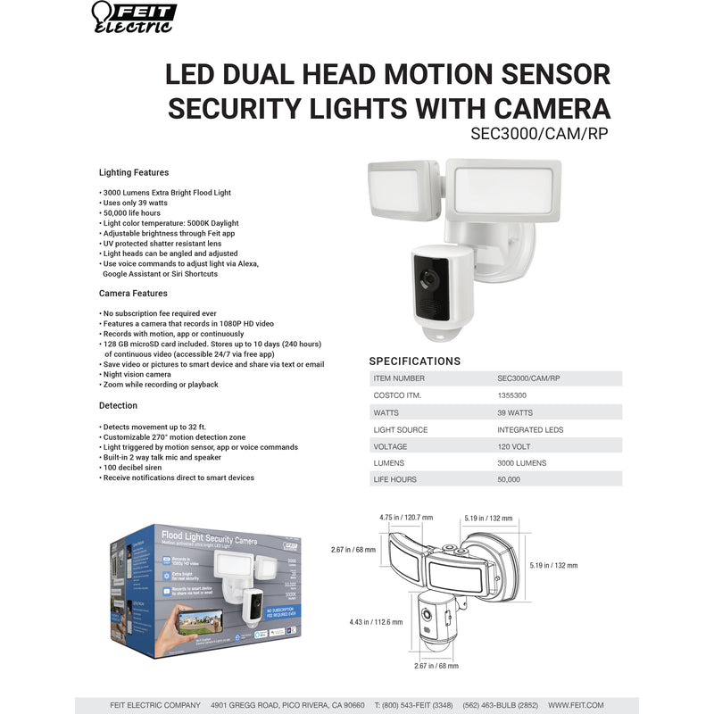 SECURITY LT CAMRA MTN