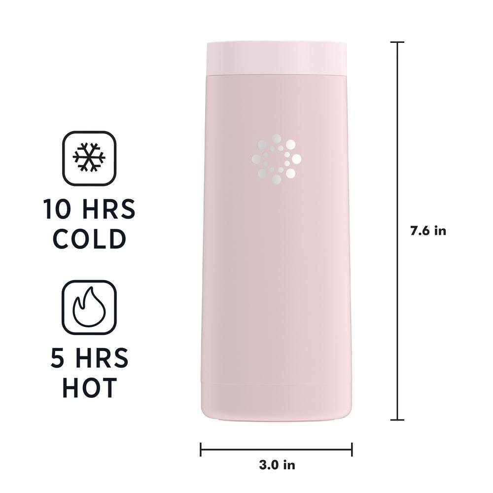 LIFEFACTORY 16 oz. Insulated Desert Rose Stainless Steel Tumbler LS324MDR4