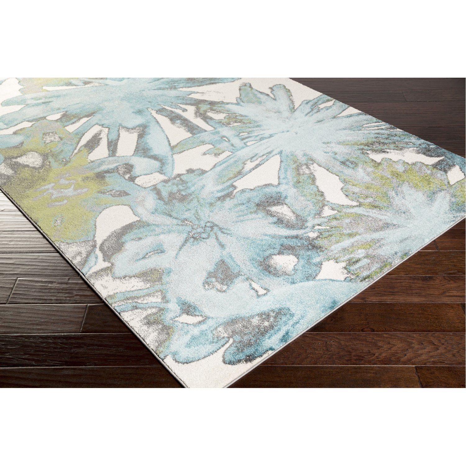 Aberdine Rug in Aqua & Teal