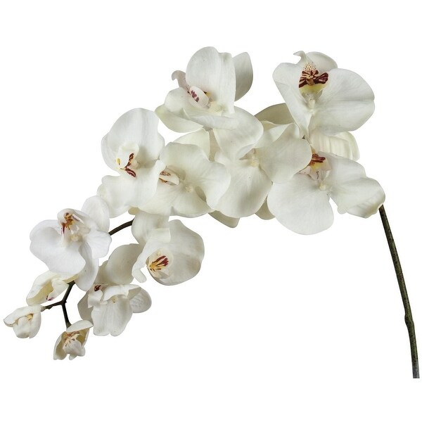 Creamy White Phalenopsis Orchid Stem Artificial Flower