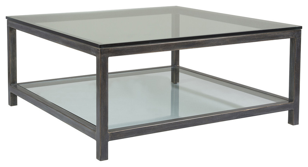 Per Se Square Cocktail Table   Transitional   Coffee Tables   by Lexington Home Brands  Houzz