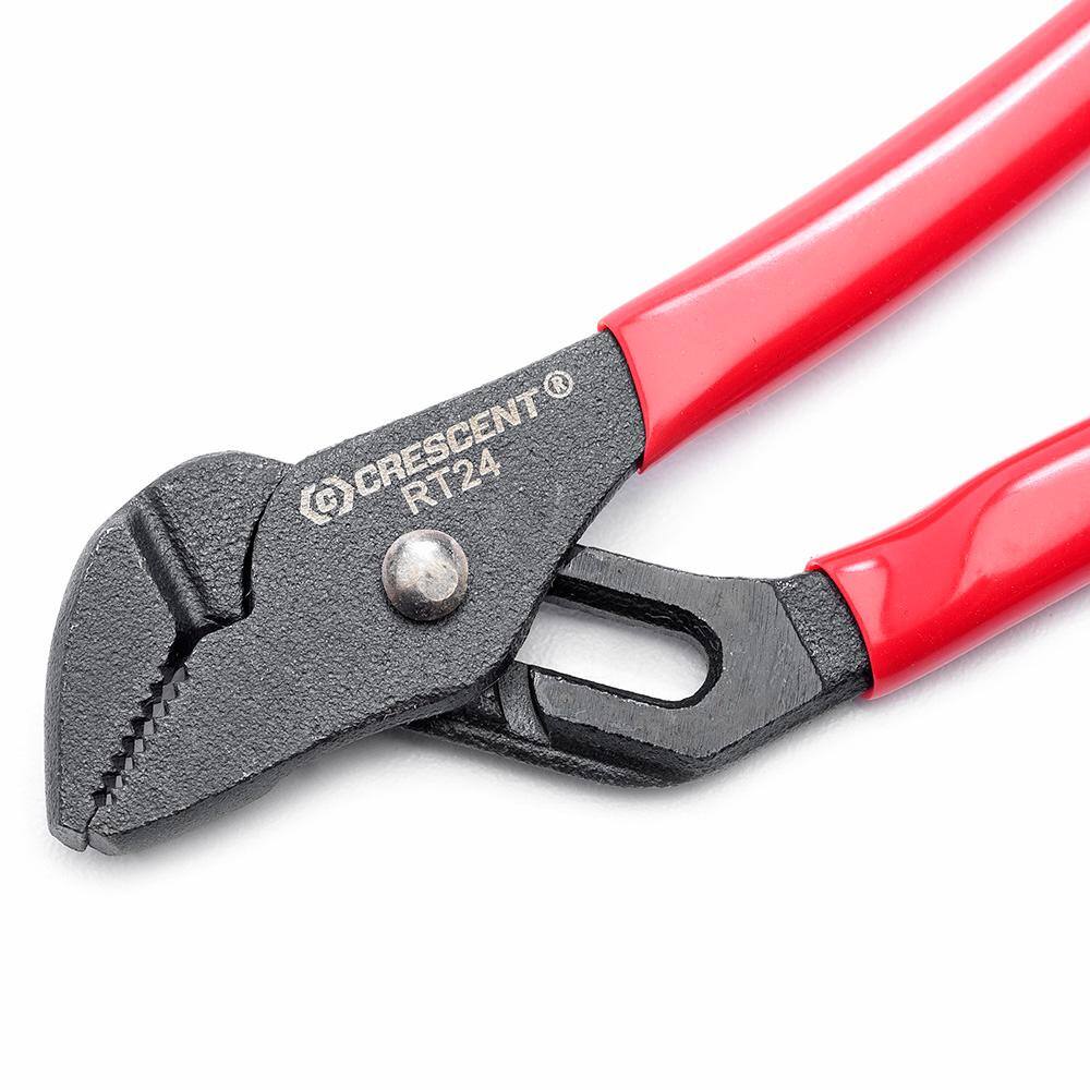 Crescent 4-12 in. Mini Straight Jaw Black Oxide Tongue and Groove Dipped Grip Pliers RT24CVS