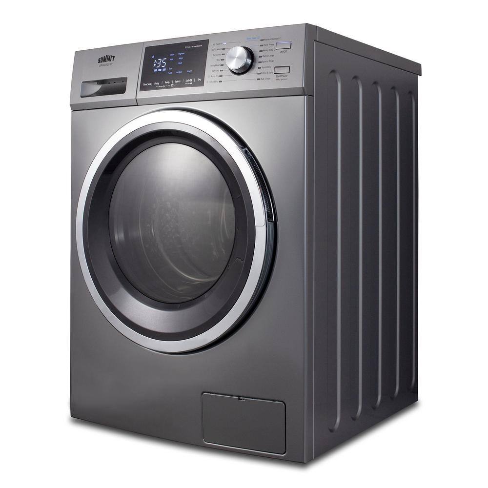 Summit Appliance 24 in. 2.7 cu. ft. Platinum Electric All-in-One Washer Dryer Combo SPWD2203P