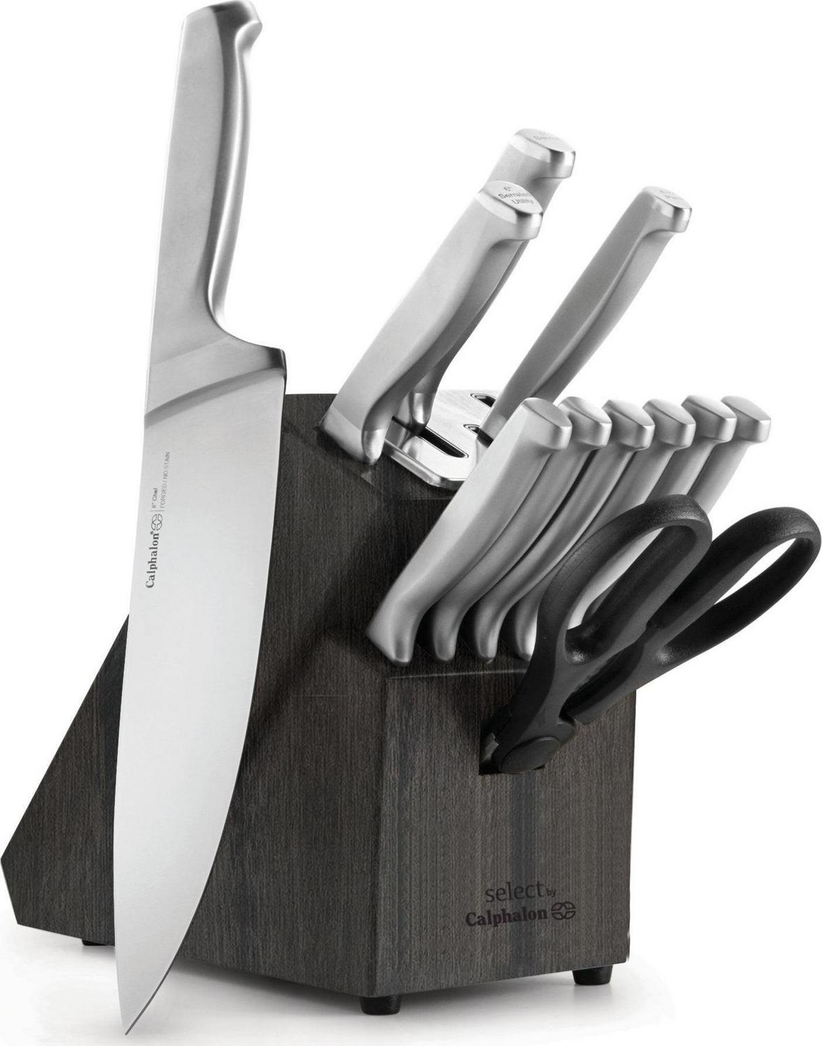 Calphalon Select Self-Sharpening Stainless Steel 12-Piece Knife Block Set