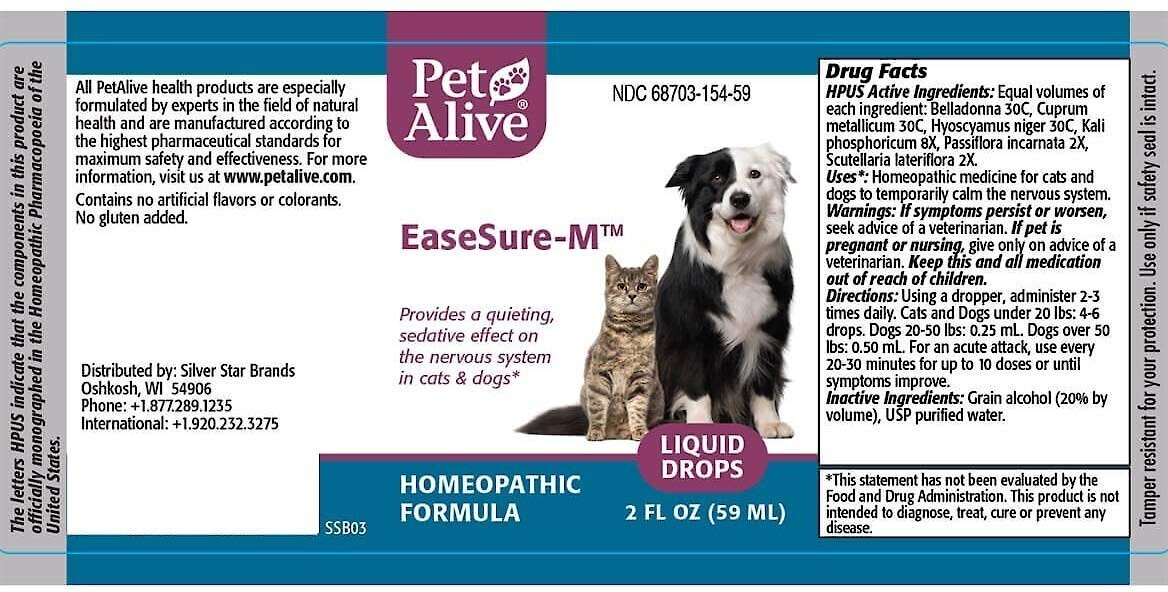 PetAlive EaseSure-M Homeopathic Medicine for Anxiety for Dogs and Cats