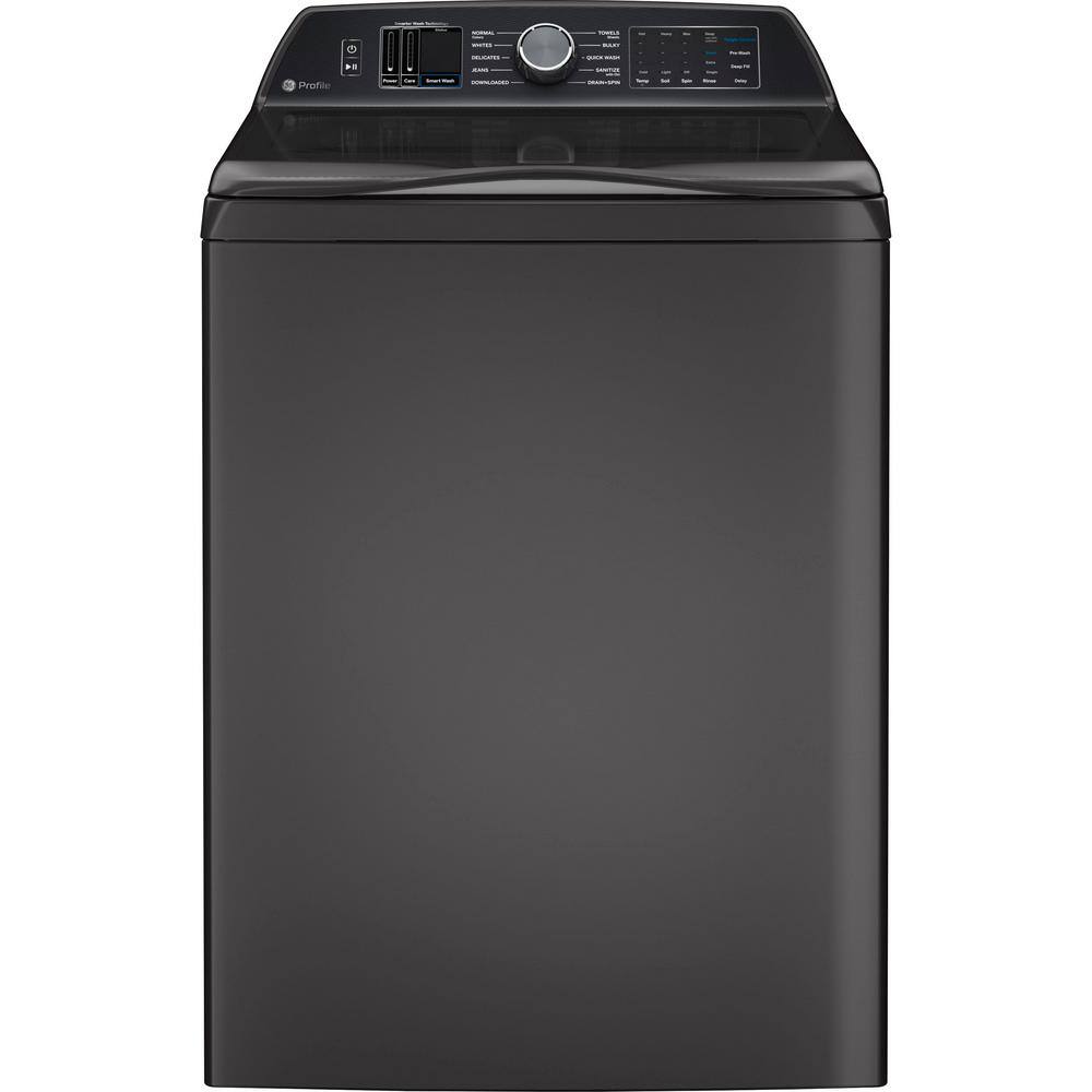 GE Profile Profile 5.4 cu. ft. High-Efficiency Smart Top Load Washer with Quiet Wash Dynamic Balancing Technology in Diamond Gray PTW700BPTDG