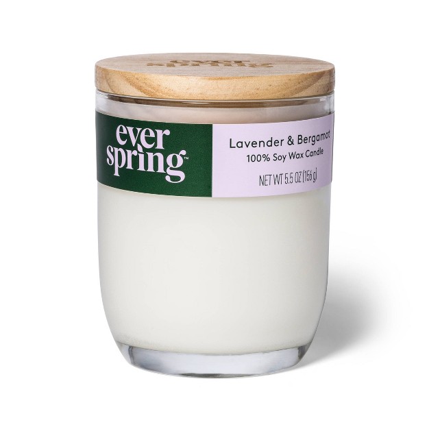 Lavender amp Bergamot 100 Soy Wax Candle