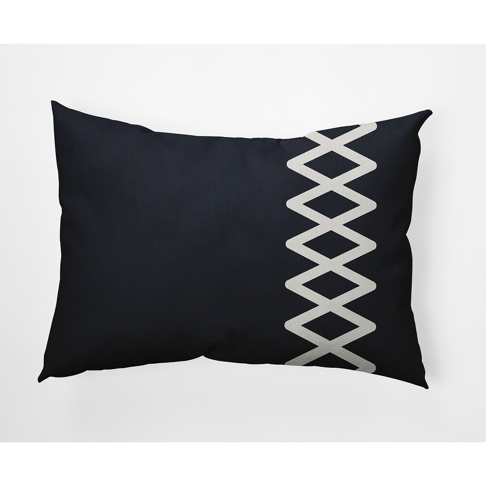 Zipper Stripe Nautical Decorative Indoor Pillow