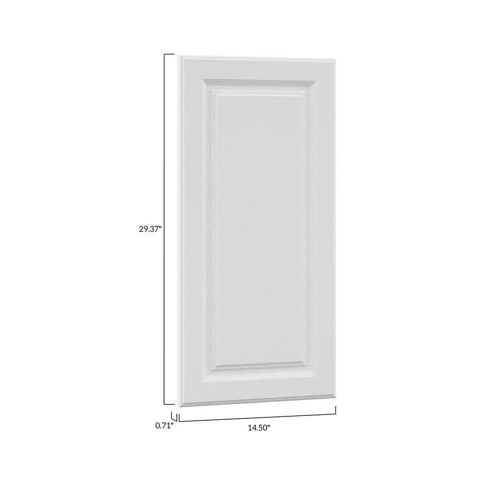 Hampton Bay Hampton 14.5 in. W x 29.5 in. H Island Decorative End Panel in Satin White KAEP1530-SW