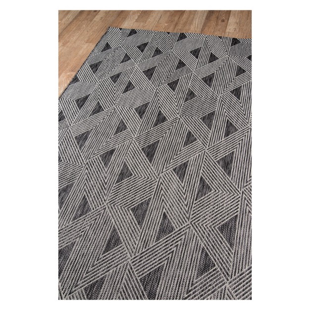 Geometric Loomed Area Rug Charcoal Novogratz By Momeni