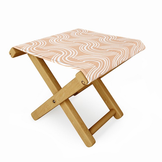 Heather Dutton Wander Desert Clay Folding Stool Deny Designs