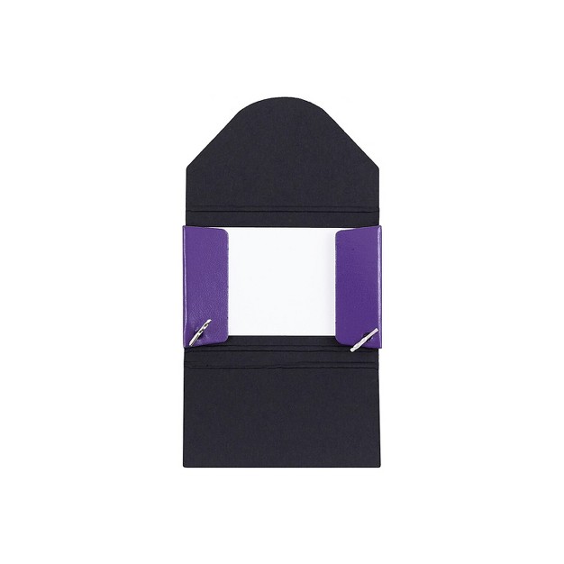 Jam Paper Matte Business Card Case With Flap Purple 369032737