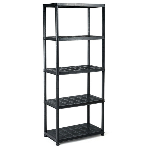 Costway 32085697 5 Tier Storage Shelving Freestand...