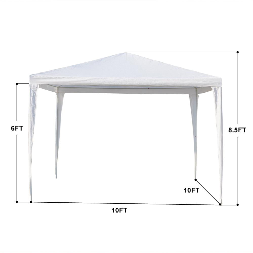 Zimtown 10'x10' Wedding Party Canopy Tent,3 Removable Sidewalls with Windows, Great for Outdoors