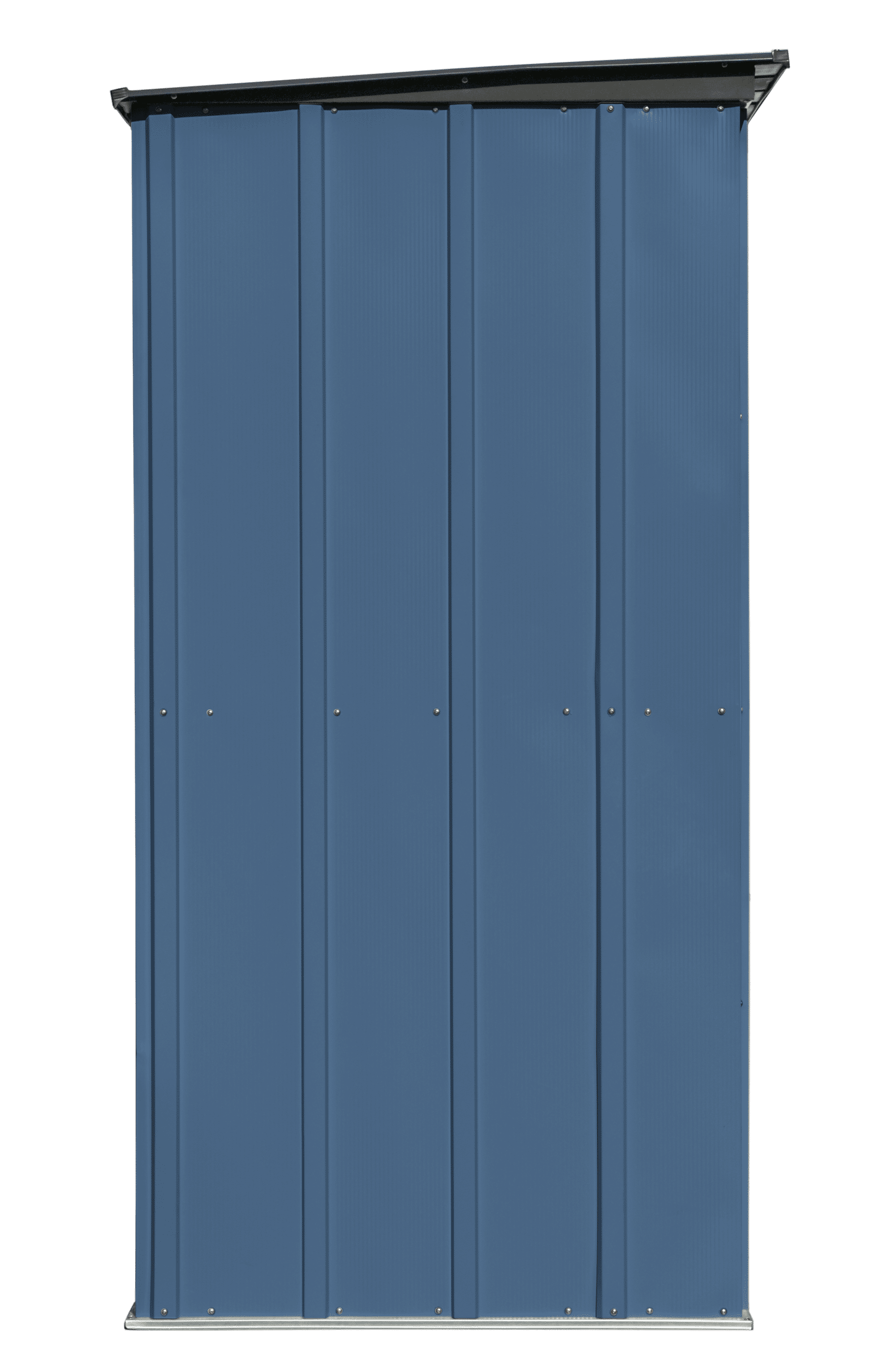 Arrow 5 x 3 ft. Outdoor Steel Storage Shed, Blue and Gray