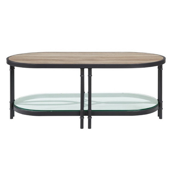 Benjara BM276290 Ley 47 Inch Wood Coffee Table  Ob...