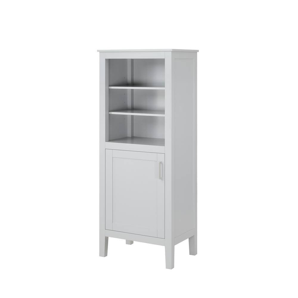 Home Decorators Collection Sepal 24 in. W x 16 in. D x 60 in. H Dove Gray Linen Cabinet Sepal LC-G