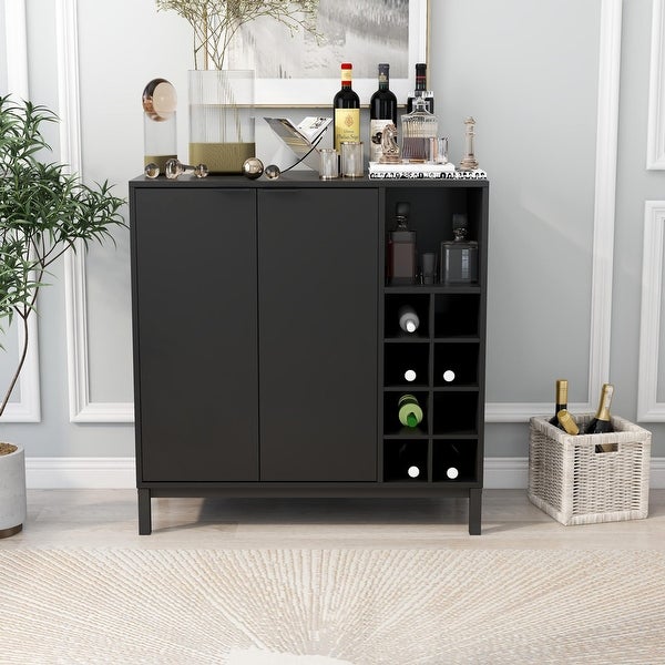 34 inch Sideboards Buffets With Wine Racks Storage