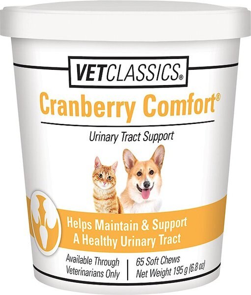 VetClassics Cranberry Comfort Urinary Tract Support Dog and Cat Supplement