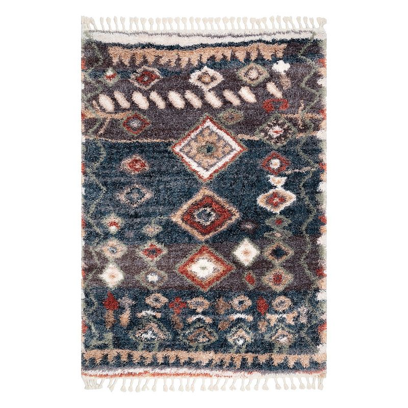 nuLoom Rosemarie Bohemian Soft Shag Tassel Area Rug