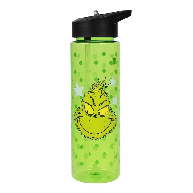 The Grinch And Max The Reindeer 2 pack Of 24 ounce Plastic Water Bottles