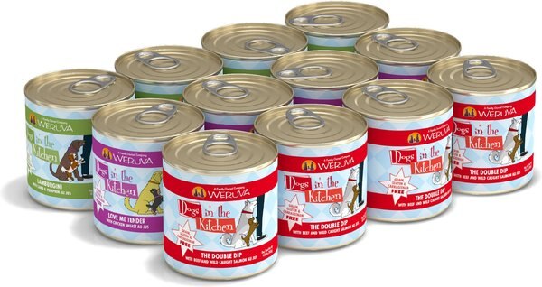 Weruva Dogs in the Kitchen Doggie Dinner Dance! Variety Pack Grain-Free Canned Dog Food