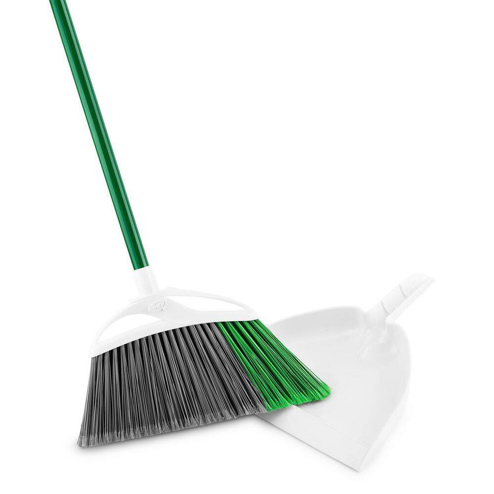 Libman Extra-Large Precision Angle Broom and Dustpan Set 212