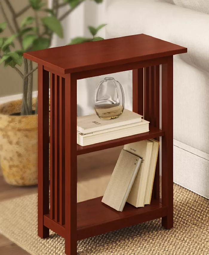 Alaterre Furniture Mission 2 Shelf End Table Cherry