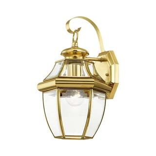 AVIANCE LIGHTING Monterey 1 Light Polished Brass Outdoor Wall Sconce 2151-02