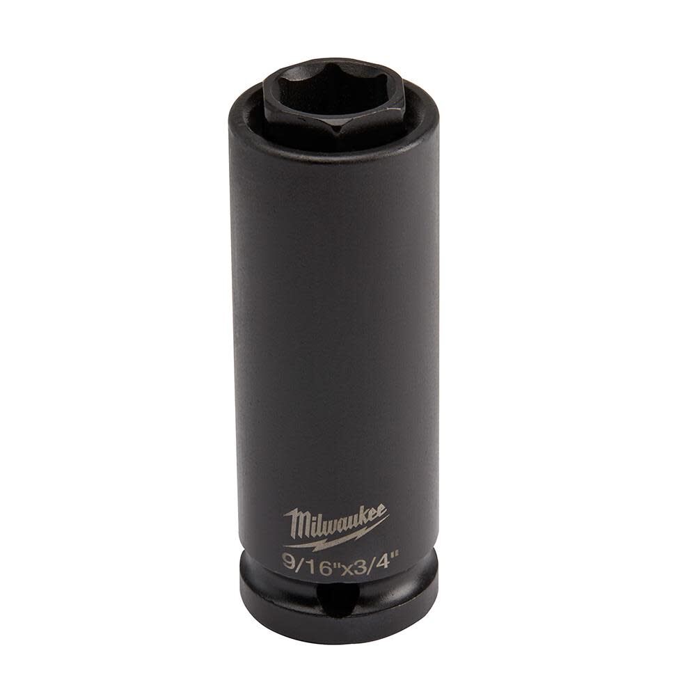 Milwaukee SHOCKWAVE Lineman's 6PT 9/16 in. x 3/4 in. 2-in-1 Socket 49-66-5111 from Milwaukee