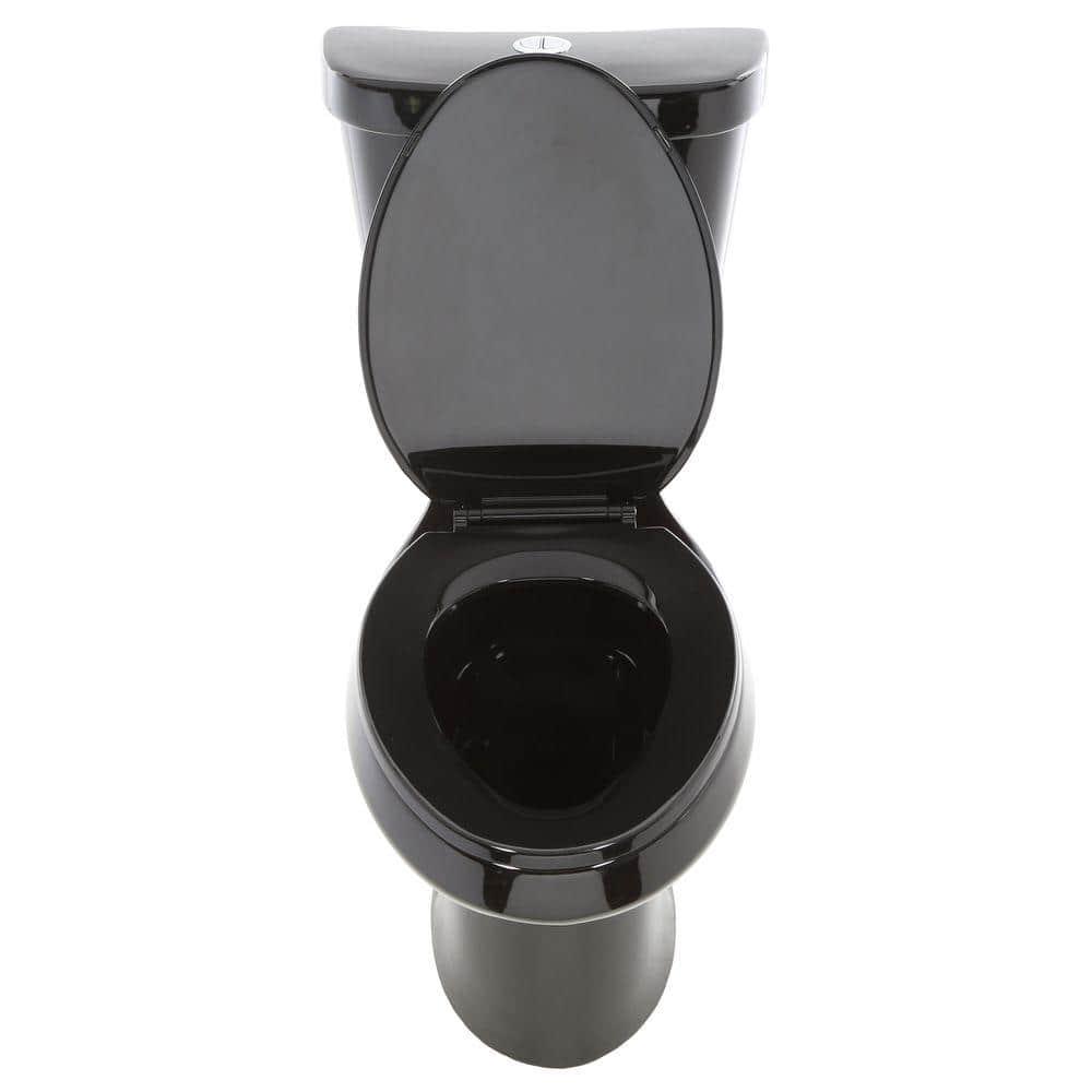 Glacier Bay 2piece 11 GPF16 GPF High Efficiency Dual Flush Elongated Toilet in Black