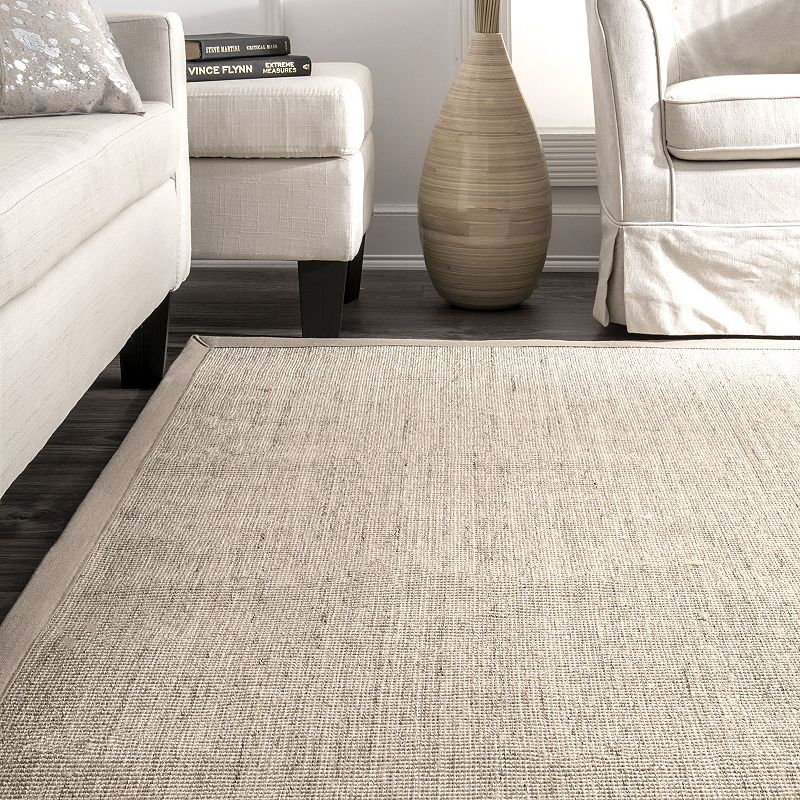 nuLOOM MaryJo Framed Sisal Rug