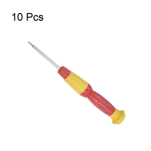 0.6mm Precision Y-type Screwdriver for Watch Eyeglasses Electronics Repair 10pcs - Yellow， Red - - 37422364