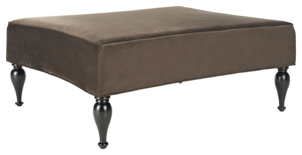 Tad Ottoman  Graphite   Traditional   Footstools And Ottomans   by Rustic Home Furniture Deco  Houzz