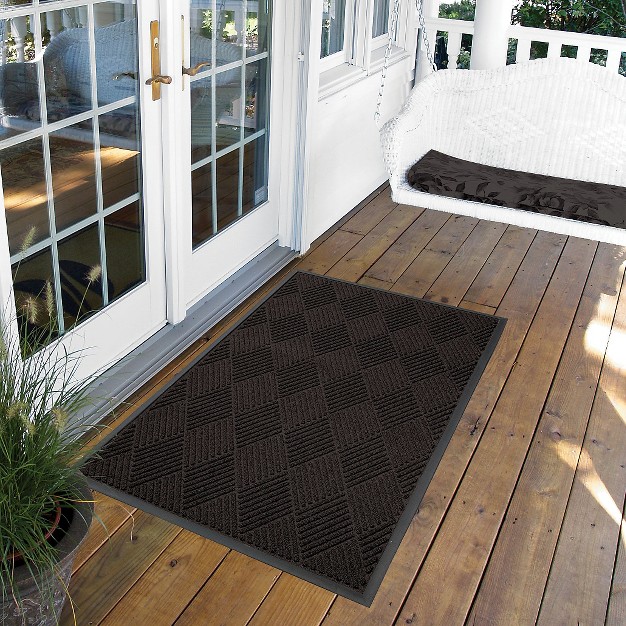 2 x27 x3 x27 Solid Diamond Doormat Charcoal Hometrax