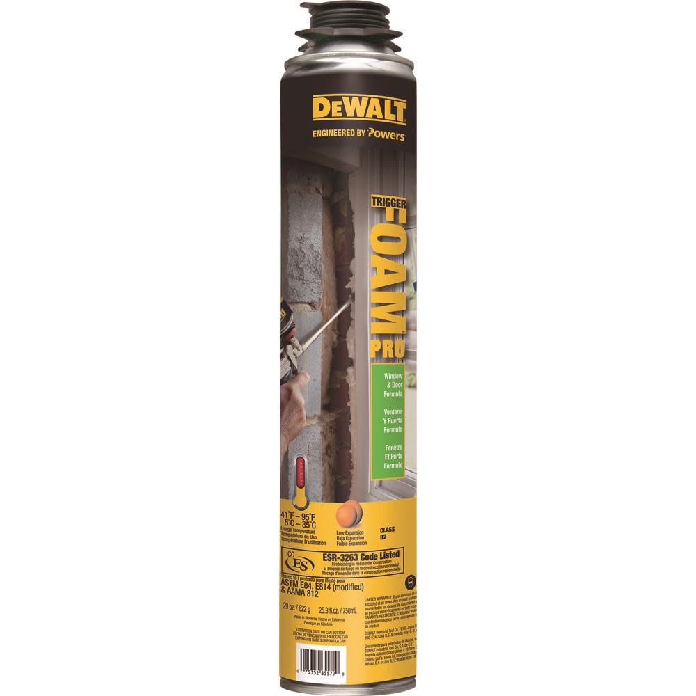 DEWALT Expansion Foams TRIGGERFOAM PRO WINDandDOOR 29oz